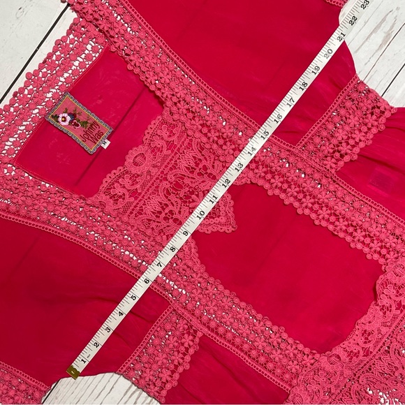 Johnny Was Pink Georgette Blouse Size M - Picture 14 of 15